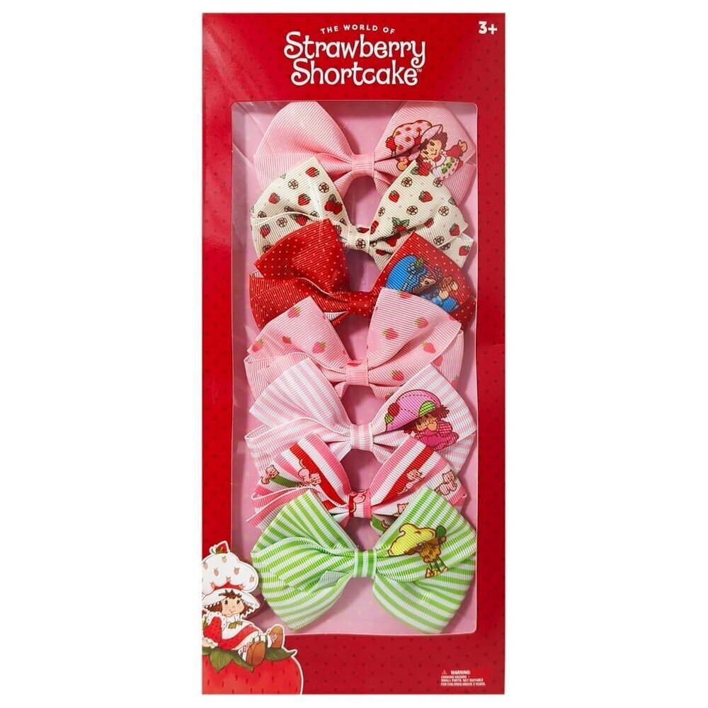 Kids Hair Clips 4-Inch Non-Slip Bows 7-Pack Girls Hair Accessories Sweet